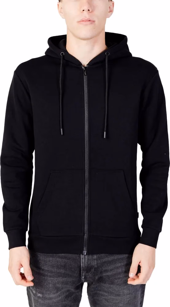 Jack Jones Black Polyester Hoodie