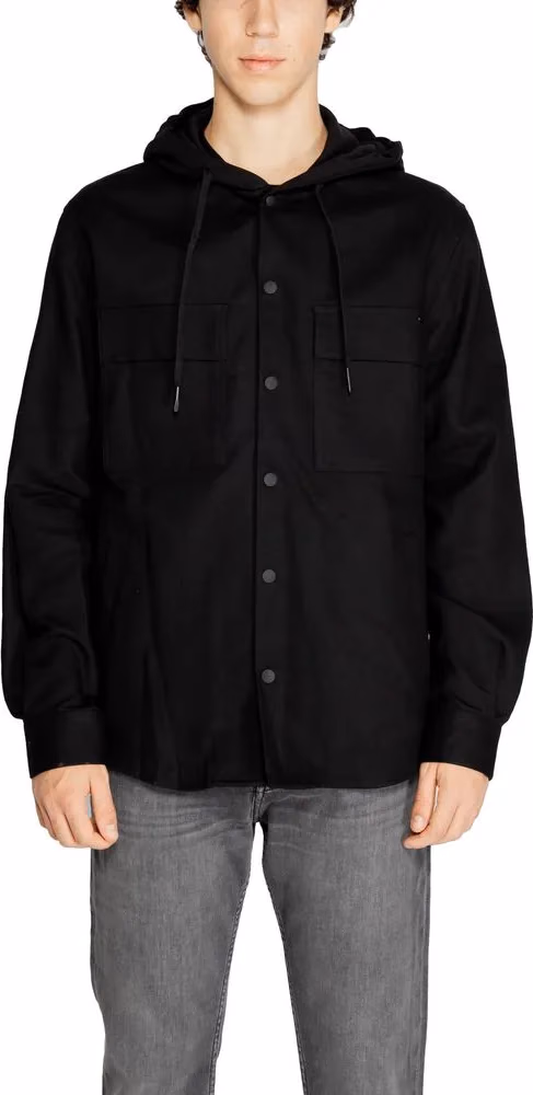 Antony Morato Black Cotton Shell Jacket
