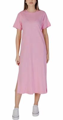 Multicolor Cotton Midi Dress