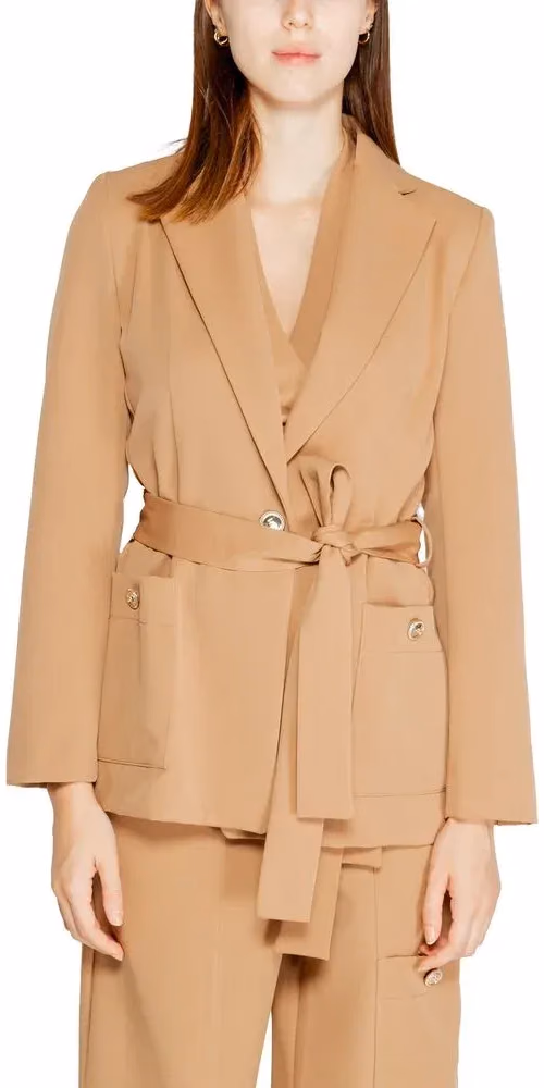 Rinascimento Beige Polyester Blazer