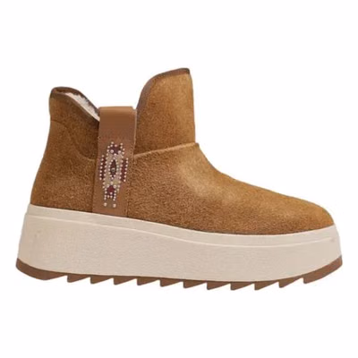 Brown Suede Leather Ankle Boots