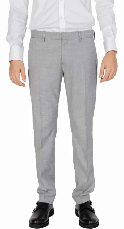 Antony Morato Gray Polyester Dress Pants