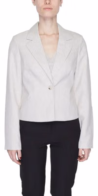 Gray Polyester Blazer