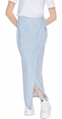 Blue Linen Long Skirt