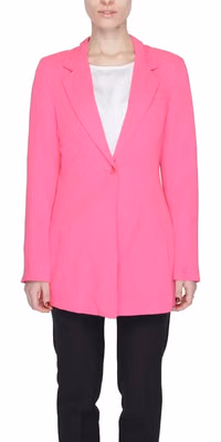 Pink Polyester Blazer