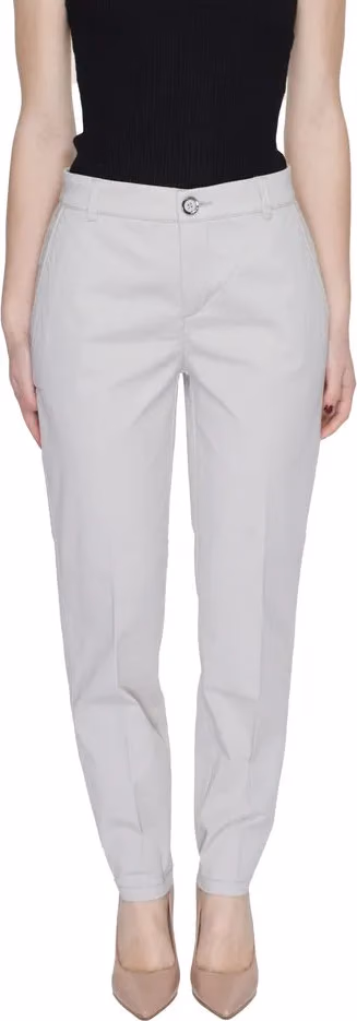 Street One Beige Cotton Casual Pants