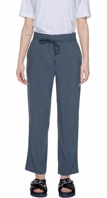 Green Viscose Casual Pants