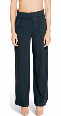Green Viscose Flared Pants