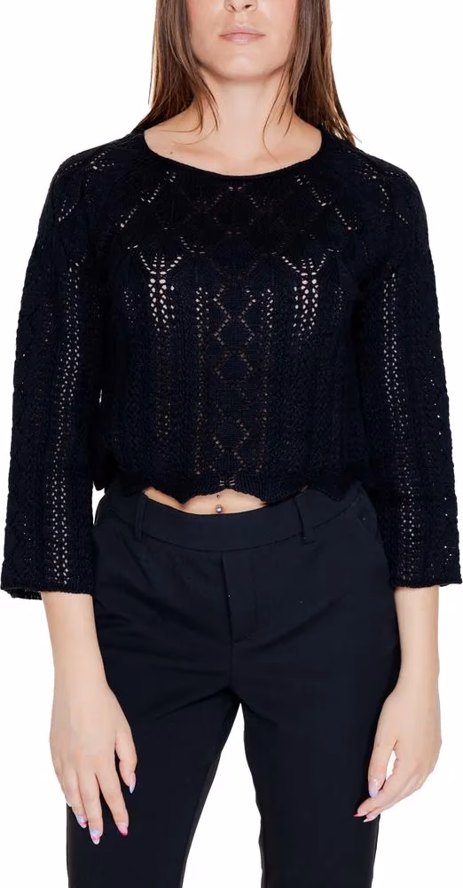 Vero Moda Black Cotton Sweatshirt