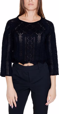 Black Cotton Sweatshirt