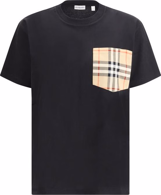 Burberry Black Cotton T-Shirt