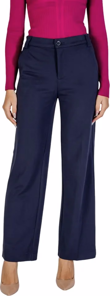 Street One Blue Viscose Casual Pants