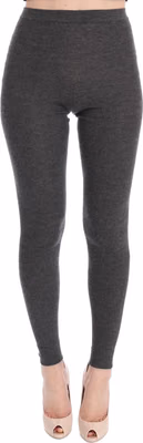 Gray Cashmere Stretch Tights