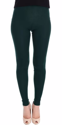 Green Cashmere Stretch Tights