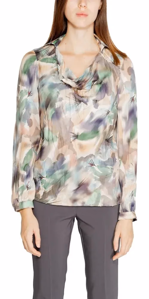 Rinascimento Bicolor Polyester Blouse