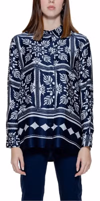 Blue Viscose Blouse