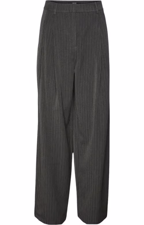 Vero Moda Gray Polyester Casual Pants
