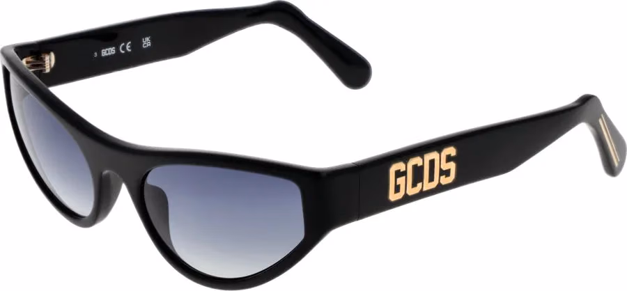 GCDS Black Acetate Sunglasses