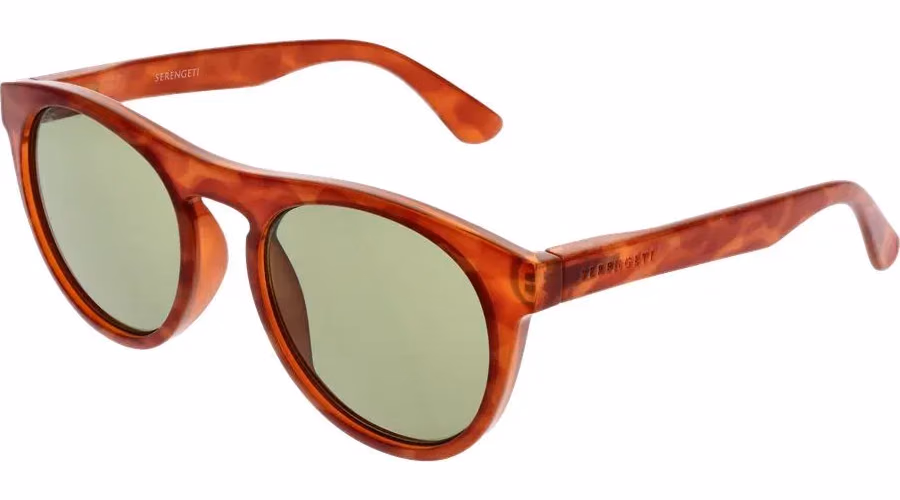 Serengeti Orange Plastic Sunglasses