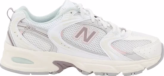 New Balance White Leather Tier 3 Sneakers