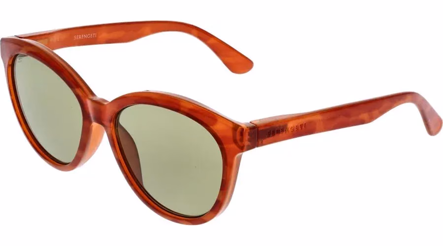 Serengeti Orange Plastic Sunglasses