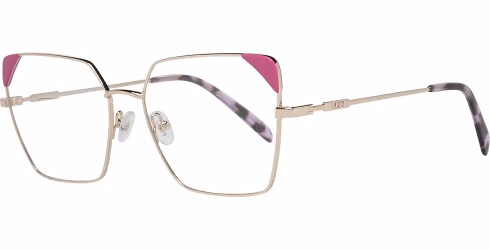 Emilio Pucci Rose Gold Metal & Plastic Glasses (Frames)