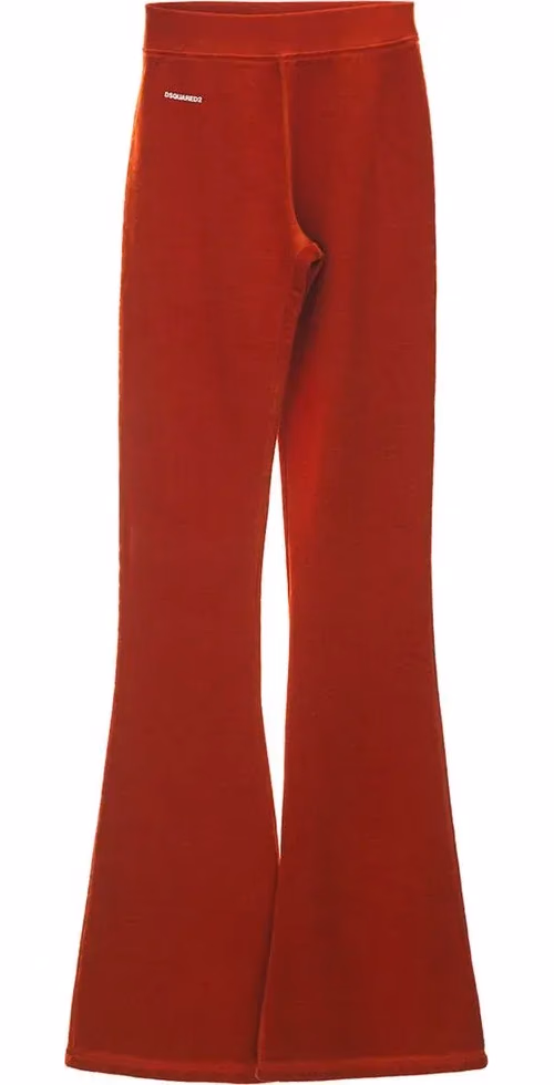 Dsquared² Red Cotton Athletic Pants