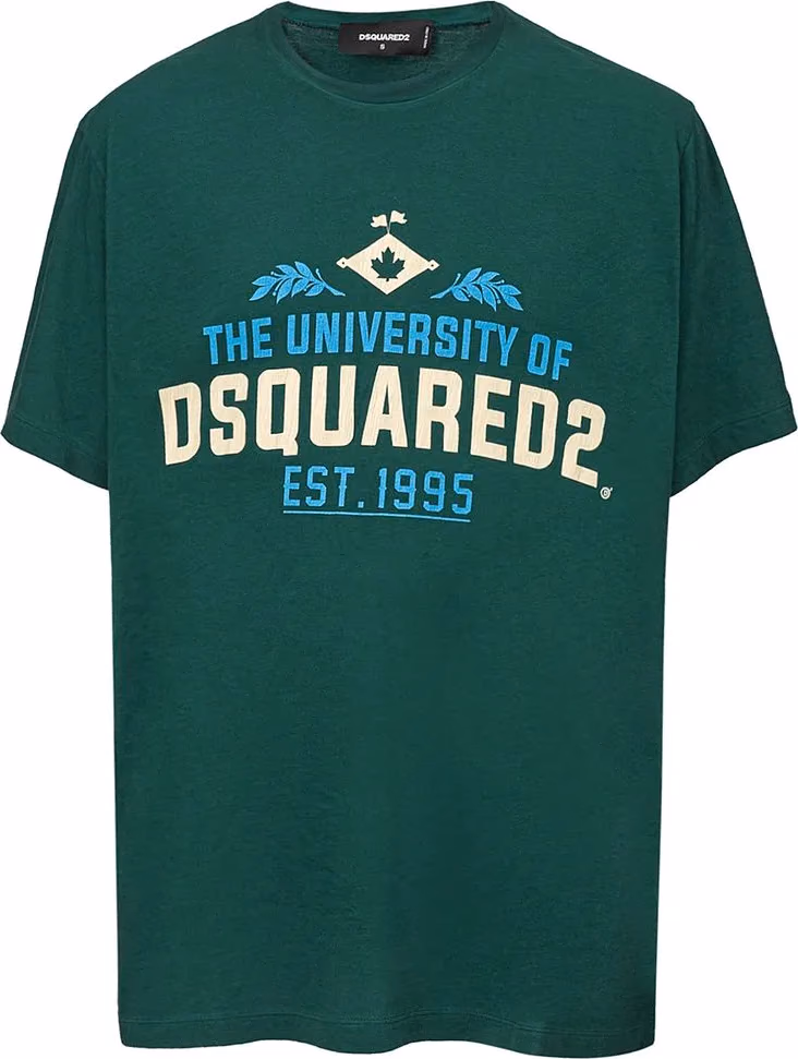 Dsquared² Green Cotton T-Shirt