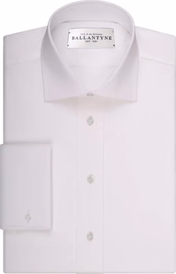 White Cotton Dress Shirt