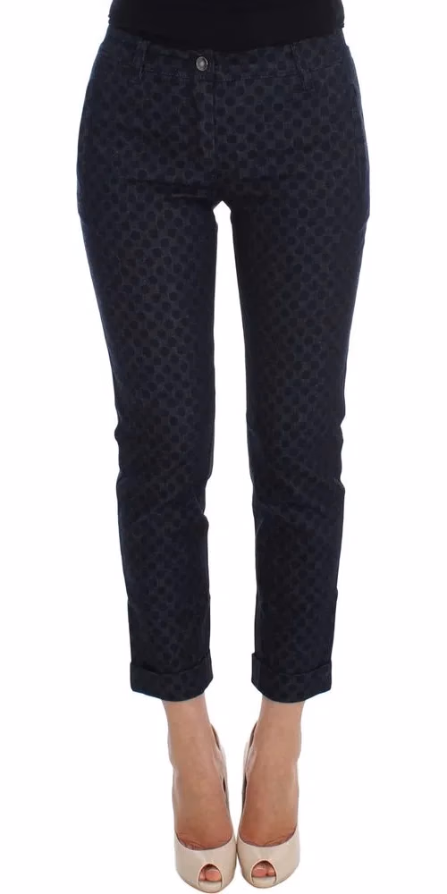Dolce & Gabbana Polka Dotted Slim Capris Jeans
