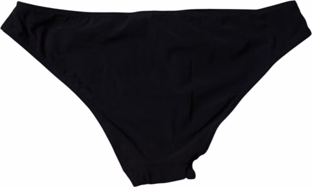 Dolce & Gabbana Black Nylon Stretch Mid Waist Panty Underwear