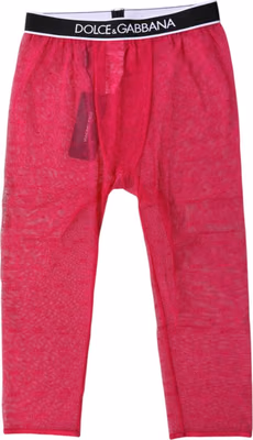 Fuchsia DG Logo Nylon Cropped Tights Underwear
