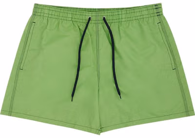 Green Polyester Swim Shorts