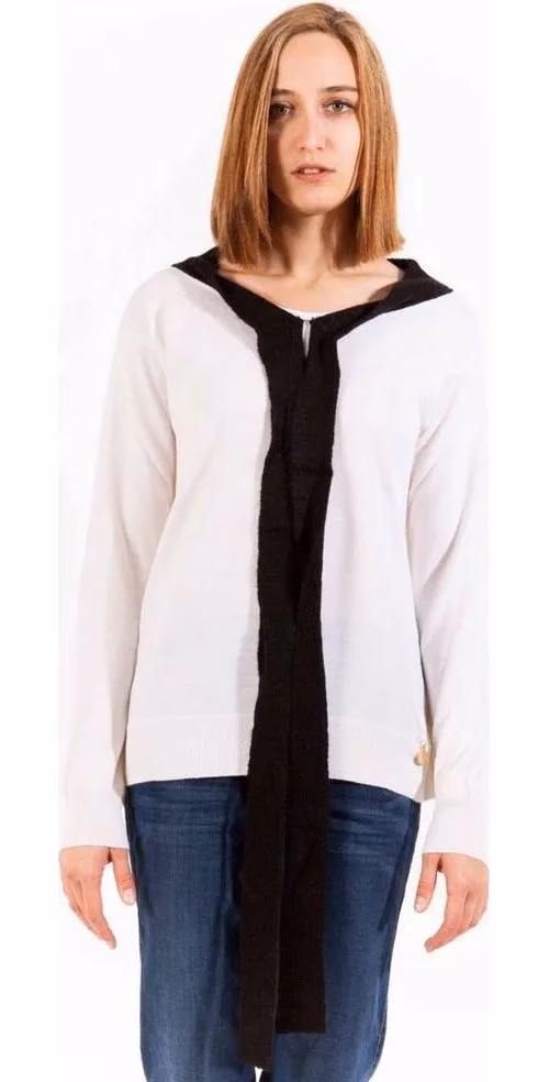 Love Moschino White Wool Women Sweater
