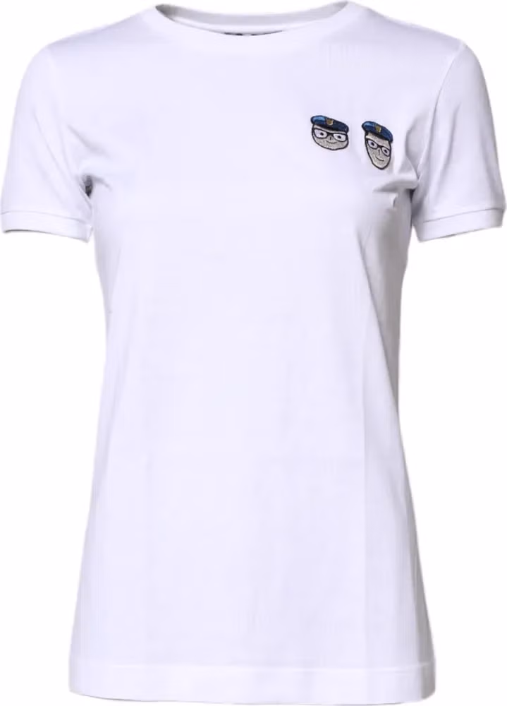 Dolce & Gabbana White #DGFamily Cotton Crew Neck T-shirt