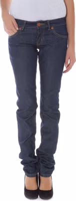 Blue Cotton Women Jeans
