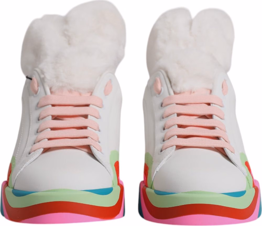 Dolce & Gabbana Multicolor Low Top Trainers Sneakers Shoes