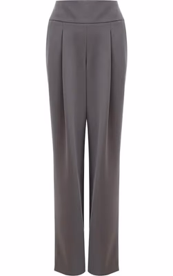 Gray Wool Casual Pants