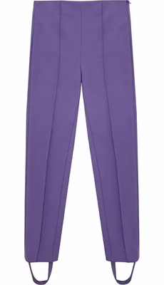 Purple Viscose Athletic Pants