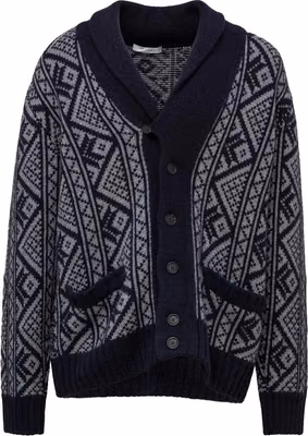 Bicolor Cashmere Cardigan