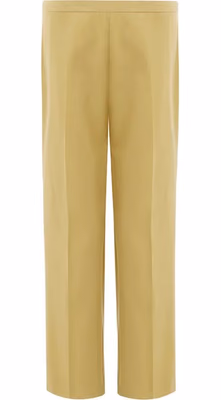 Gold Cotton Casual Pants