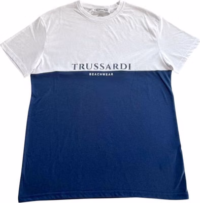 Blue Cotton Men T-Shirt