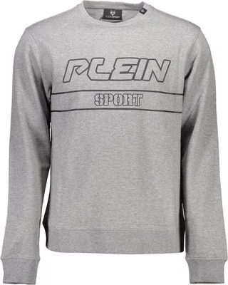 Grigio Cotton Men Sweatshirt