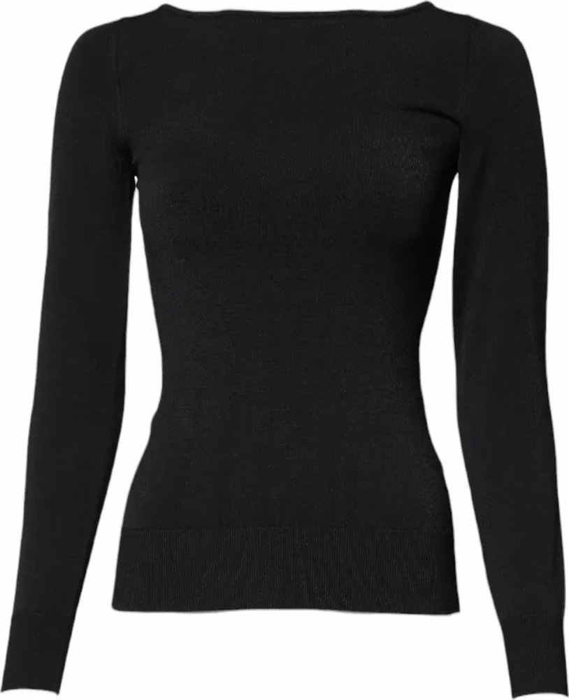 Dolce & Gabbana Black Viscose Long Sleeves Pullover Top
