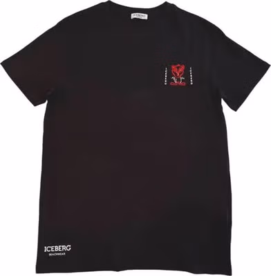 Black Cotton Men T-Shirt