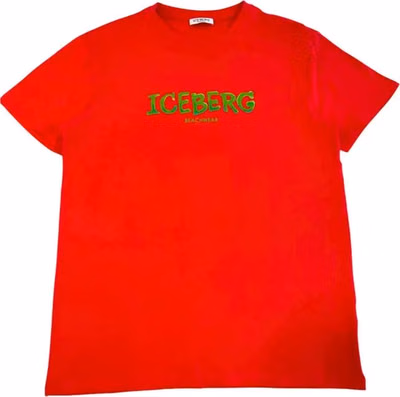 Red Cotton Men T-Shirt