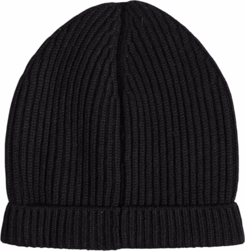 Dolce & Gabbana Black Cashmere Knitted Winter Beanie Hat