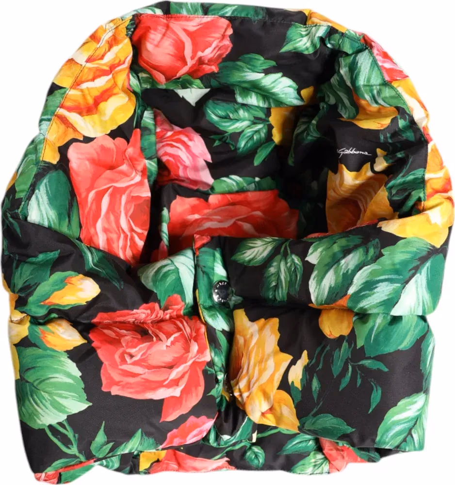 Dolce & Gabbana Multicolor Floral Print Whole Head Wrap Hat