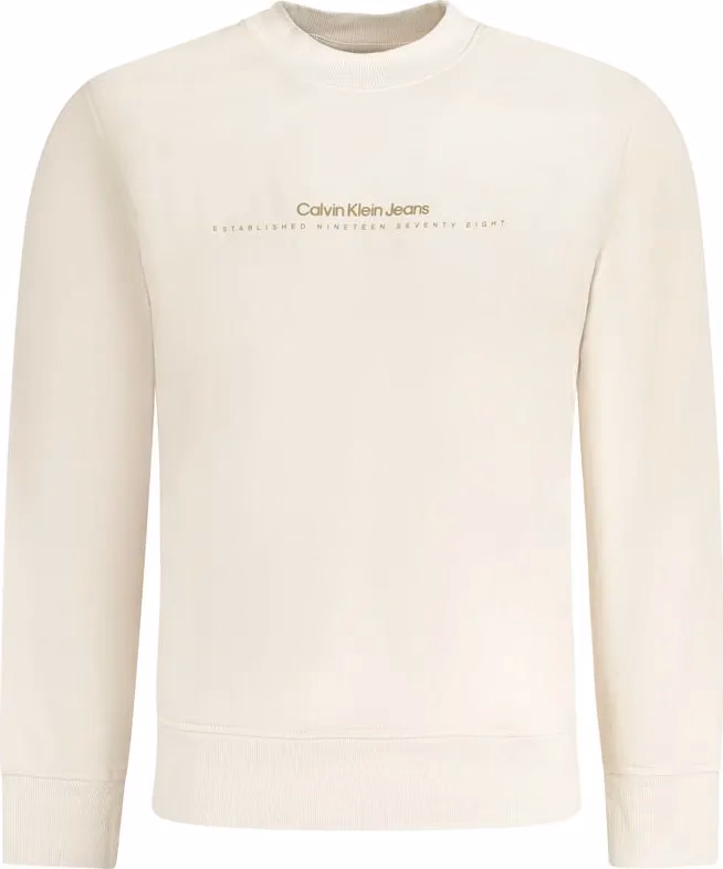 Calvin Klein Beige Cotton Men's Sweatshirt