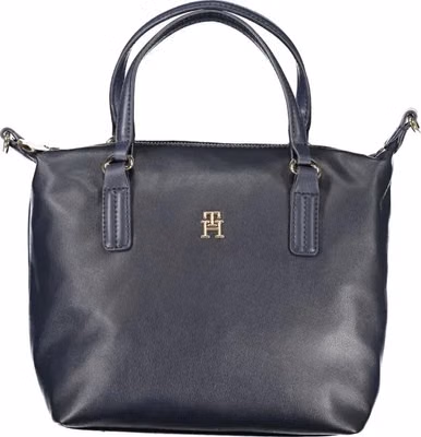 Blu Polyester Women Handbag